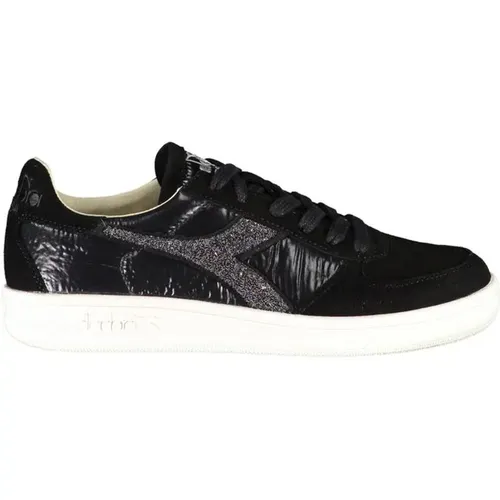 Lace-Up Sneakers with Swarovski Crystals , female, Sizes: 3 1/2 UK, 5 1/2 UK - Diadora - Modalova