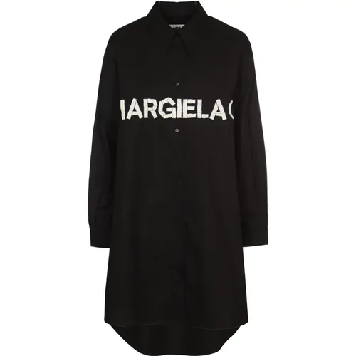 Schwarze Hemden für Herren - MM6 Maison Margiela - Modalova