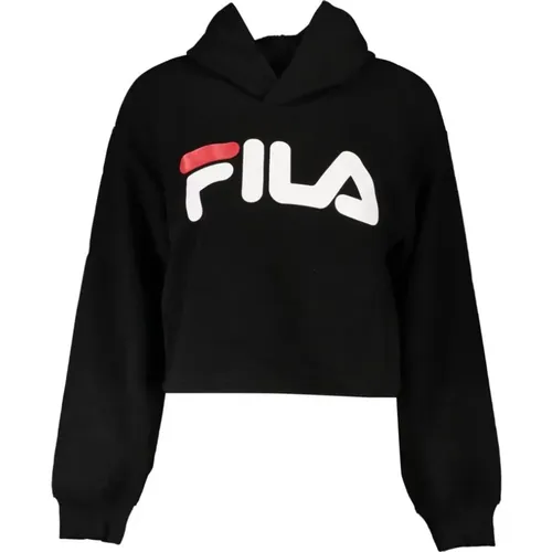 Stilvolles Kapuzensweatshirt aus Bio-Baumwolle , Damen, Größe: L - Fila - Modalova