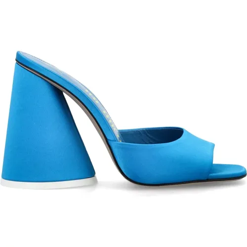 Luz Satin Heel Mule - Elevate Your Shoe Collection , female, Sizes: 4 UK - The Attico - Modalova