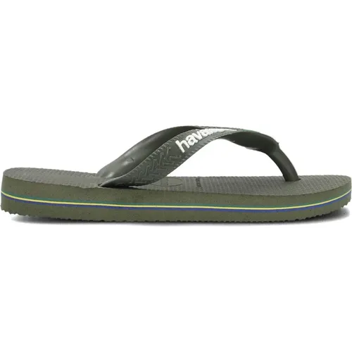 Brasil Logo Kids Flip-Flops - Havaianas - Modalova