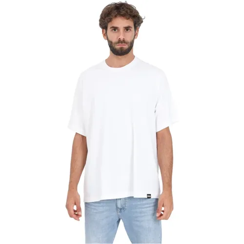 Herren Weißes T-Shirt mit Kurzarm , Herren, Größe: M - Dsquared2 - Modalova