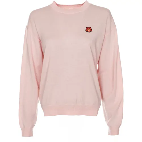 Flower Crest Logo Sweater , female, Sizes: L - Kenzo - Modalova