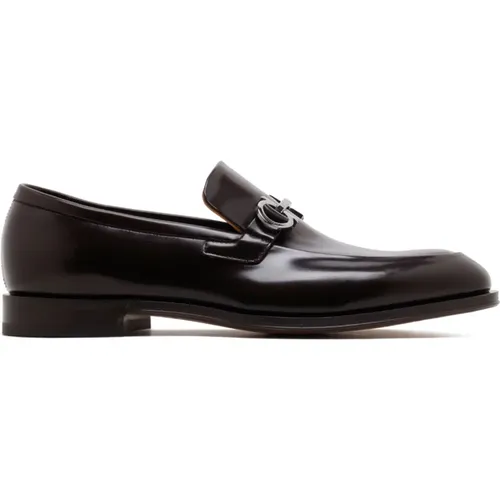 Ferragamo Flat shoes , male, Sizes: 8 UK, 7 UK - Salvatore Ferragamo - Modalova
