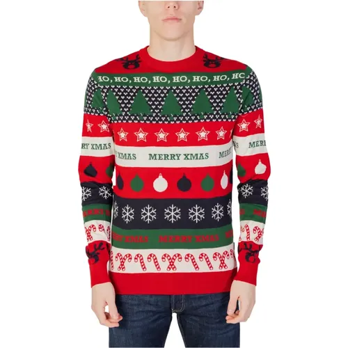 Christmas Crew Knit Sweater , male, Sizes: S, XL, M - Only & Sons - Modalova