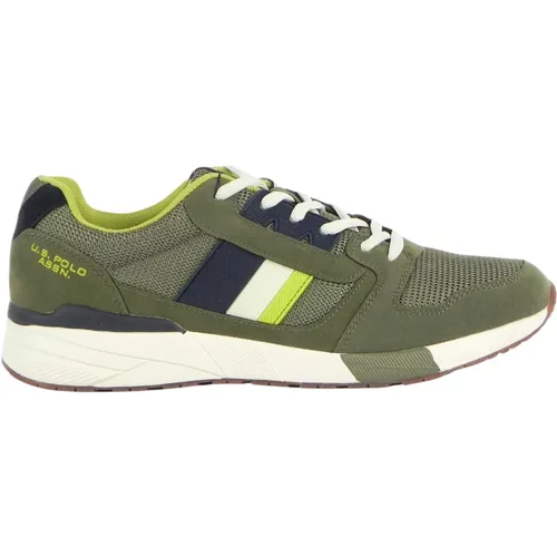 Green Sneakers , male, Sizes: 7 UK - U.s. Polo Assn. - Modalova