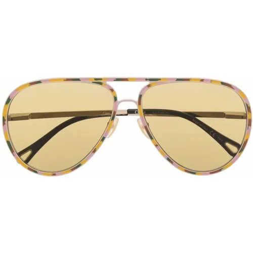CH0099s 001 Sonnenbrille,Stilvolle Sonnenbrille für modebewusste Frauen,CH0099s 003 Sonnenbrille,CH0099S 004 Sunglasses - Chloé - Modalova