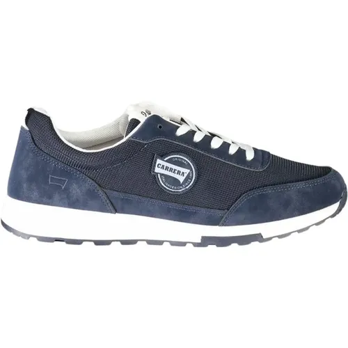 Blaue Polyester-Sneaker mit Schnürsenkeln , Herren, Größe: 40 EU - Carrera - Modalova