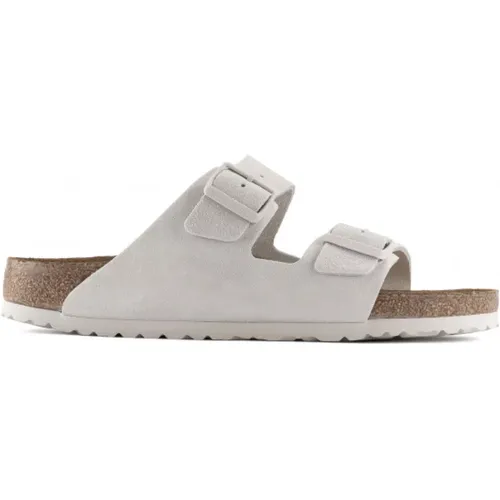 Weiche Fußbett Wildleder Leder Sandalen , Damen, Größe: 42 EU - Birkenstock - Modalova