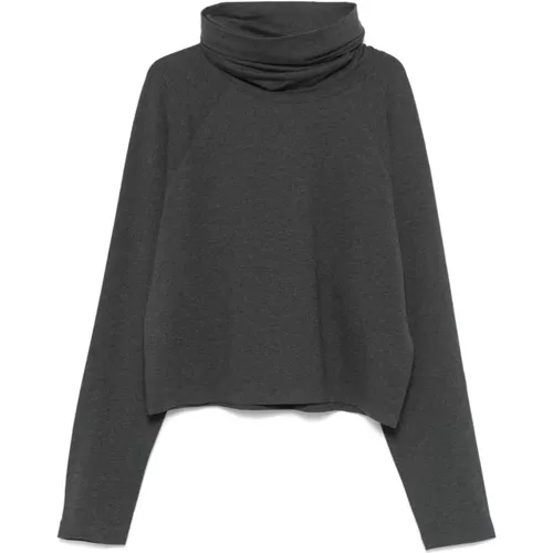 Kohlegrauer Leichter Jersey Pullover - Norma Kamali - Modalova