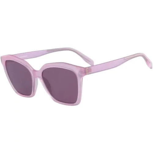 Fashion Sunglasses in Light /Violet , female, Sizes: 55 MM - Karl Lagerfeld - Modalova