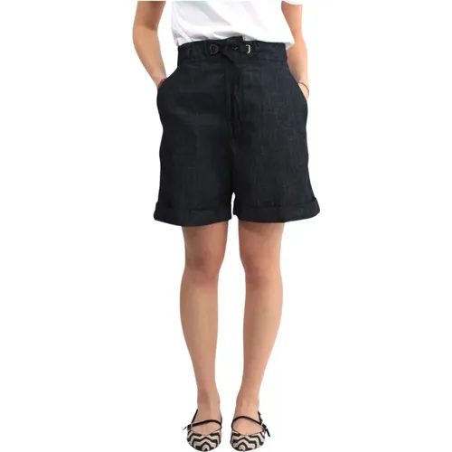 Bermuda Shorts mit elastischem Bund - White Sand - Modalova