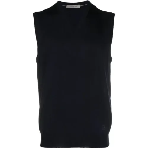 Merino Wool Knit Vest , male, Sizes: 2XL - Corneliani - Modalova