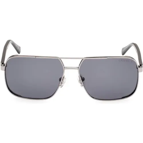 Metall Sonnenbrille für Männer , Herren, Größe: 58 MM - Guess - Modalova