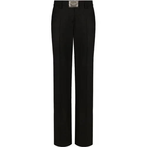 StylishStraight Trousers for Women , female, Sizes: 2XS, XS - Dolce & Gabbana - Modalova