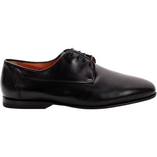 Leather Men`s Oxford Shoes , male, Sizes: 6 1/2 UK, 9 UK, 6 UK - Santoni - Modalova