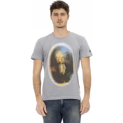 Kurzarm Rundhals T-Shirt , Herren, Größe: M - Trussardi - Modalova