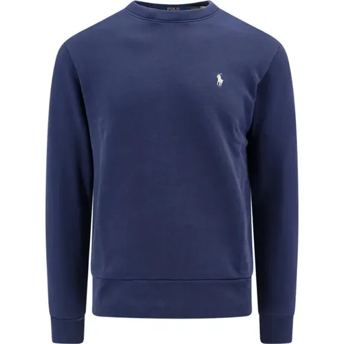 Blaues Sweatshirt mit Logo-Stickerei , Herren, Größe: 2XL - Ralph Lauren - Modalova
