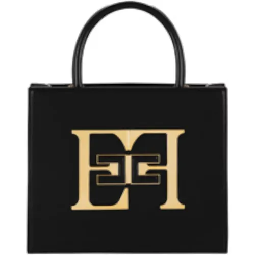 Schicke Schwarze Taschen Kollektion , Damen, Größe: ONE Size - Elisabetta Franchi - Modalova