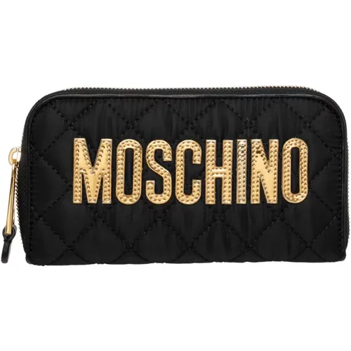 Elegant Card Holder Wallet , female, Sizes: ONE SIZE - Moschino - Modalova