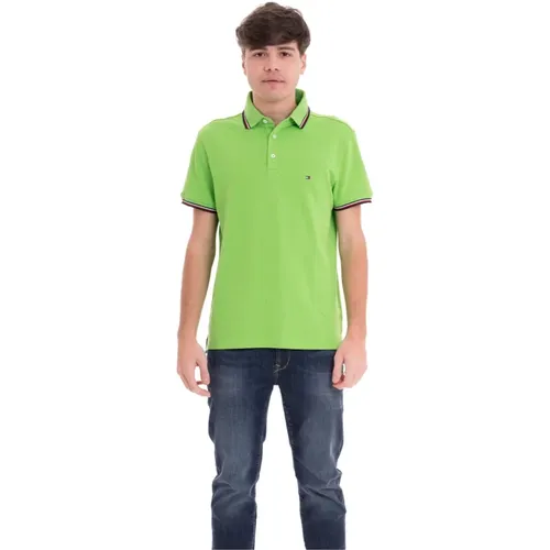 RWB Getipptes Slim Polo , Herren, Größe: S - Tommy Hilfiger - Modalova