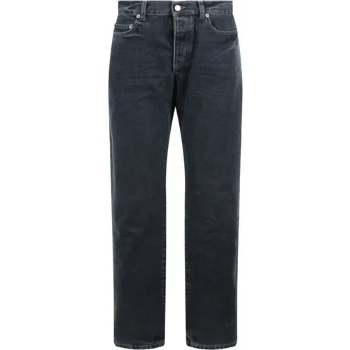 Dunkelblaue Slim Fit Denim Jeans , Herren, Größe: W32 - Saint Laurent - Modalova