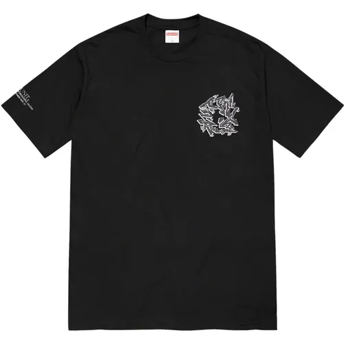 Schwarzes Baumwoll-Logo-T-Shirt Limited Edition , Herren, Größe: M - Supreme - Modalova