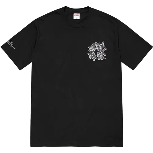 Schwarzes Baumwoll-Logo-T-Shirt Limited Edition , Herren, Größe: S - Supreme - Modalova