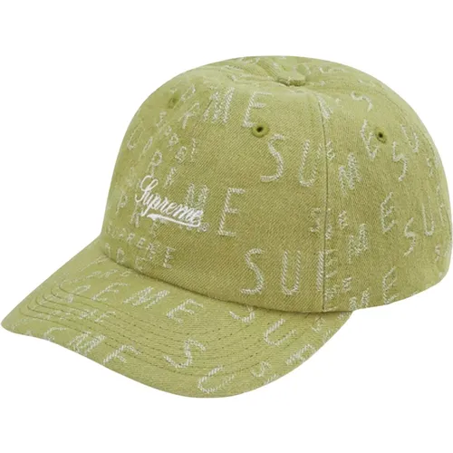 Pastel Jacquard Denim Cap , unisex, Sizes: ONE SIZE - Supreme - Modalova