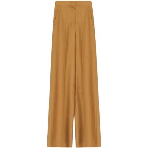 Wool Wide Leg Trousers , female, Sizes: 2XS - Max Mara - Modalova