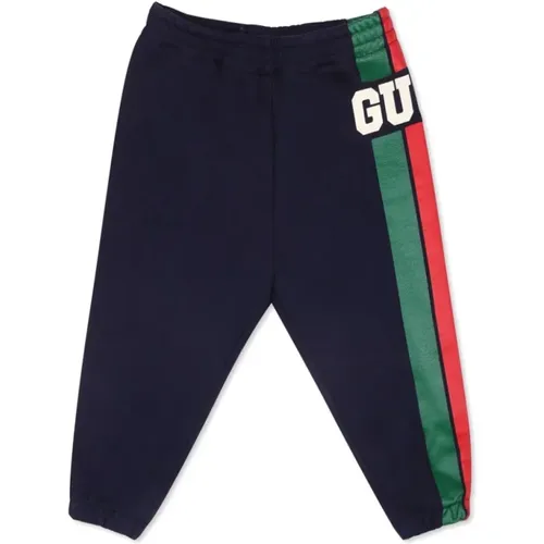 Stylish Cotton Trousers for Juniors , unisex, Sizes: 9 M, 12 M, 6 M - Gucci - Modalova