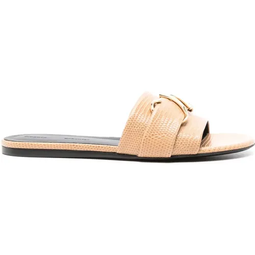Monogram Slide Sandals , female, Sizes: 3 UK, 4 1/2 UK, 7 UK, 4 UK, 5 UK, 5 1/2 UK - Proenza Schouler - Modalova