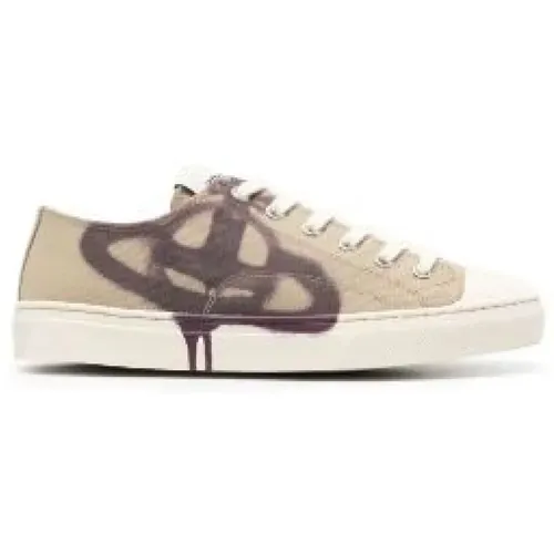 Canvas Sneakers mit Orb Logo , Damen, Größe: 39 EU - Vivienne Westwood - Modalova