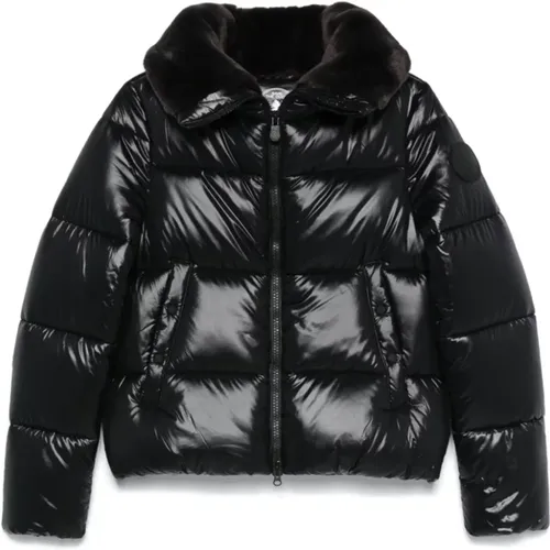 Kurze Moma Steppjacke Schwarz - Save The Duck - Modalova