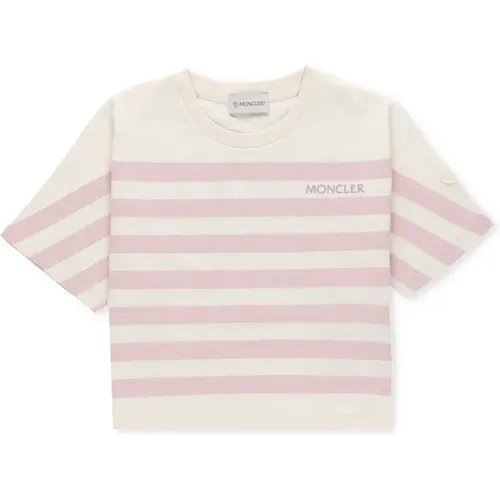 Gestreiftes Baumwoll-T-Shirt für Mädchen - Moncler - Modalova