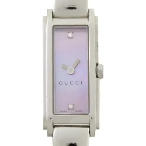 Pre-owned Stainless Steel watches , female, Sizes: ONE SIZE - Gucci Vintage - Modalova