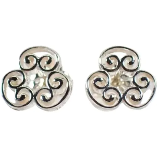 Pre-owned Silver earrings , female, Sizes: ONE SIZE - Tiffany & Co. Pre-owned - Modalova