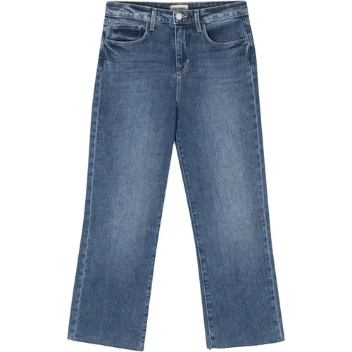 Wide Leg Cropped Jeans , female, Sizes: W27 - L'Agence - Modalova
