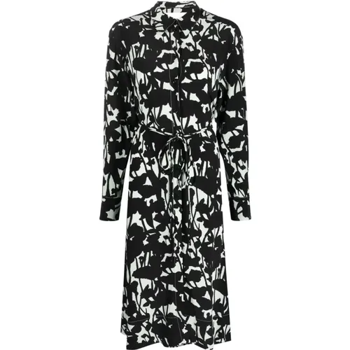 Printed long sleeve shirtdress , female, Sizes: 2XS - Proenza Schouler - Modalova