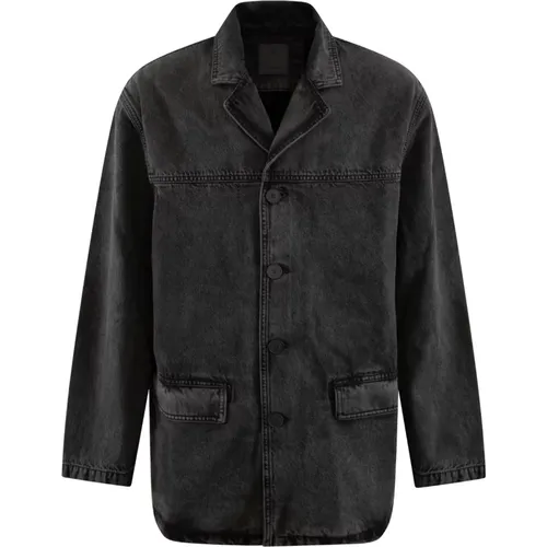 Denim Jacke für Herren , Herren, Größe: L - Givenchy - Modalova