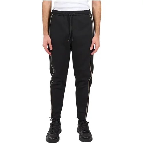 Fleece-Sweatpants mit Kordelzug in der Taille , Herren, Größe: XL - Hugo Boss - Modalova