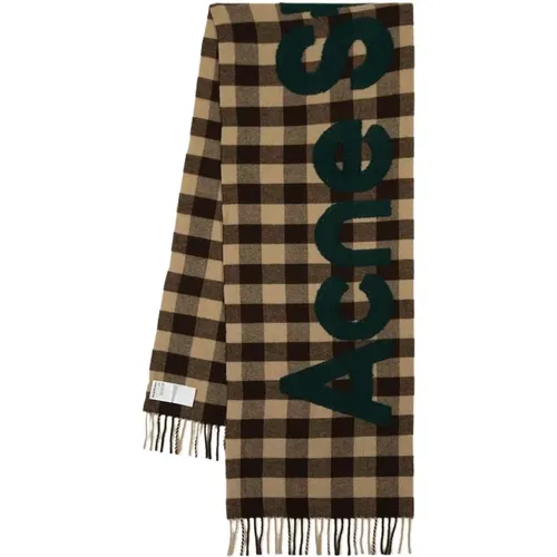 Wool Veda Scarf - /Green , unisex, Sizes: ONE SIZE - Acne Studios - Modalova