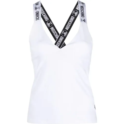 Logo Tank Top , female, Sizes: L, S, M, XS - Moschino - Modalova