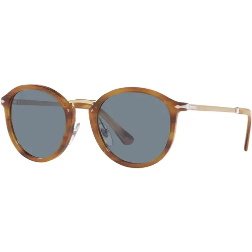 Stylish Unisex Sunglasses with Blue Lens , unisex, Sizes: 51 MM - Persol - Modalova