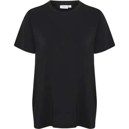 Adeliasz Regular T-Shirt Schwarz , Damen, Größe: M - Saint Tropez - Modalova