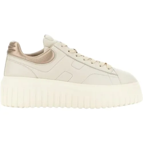 Sportliche und vielseitige H-Stripes Sneakers , Damen, Größe: 36 EU - Hogan - Modalova