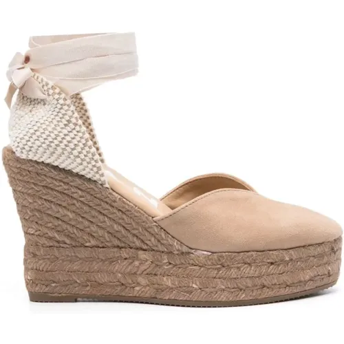 Braided Raffia Wedge Heel Flat Shoes , female, Sizes: 7 UK, 3 UK, 6 UK - Manebí - Modalova