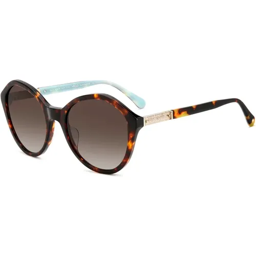 Havana Shaded Sunglasses , female, Sizes: 54 MM - Kate Spade - Modalova