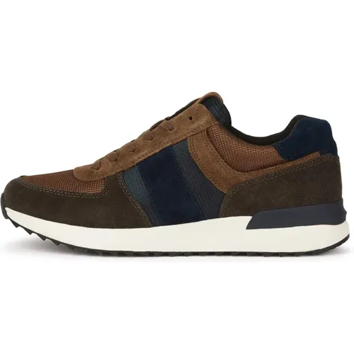 Tec Fabric Leder Sneakers Running , Herren, Größe: 43 EU - Boggi Milano - Modalova