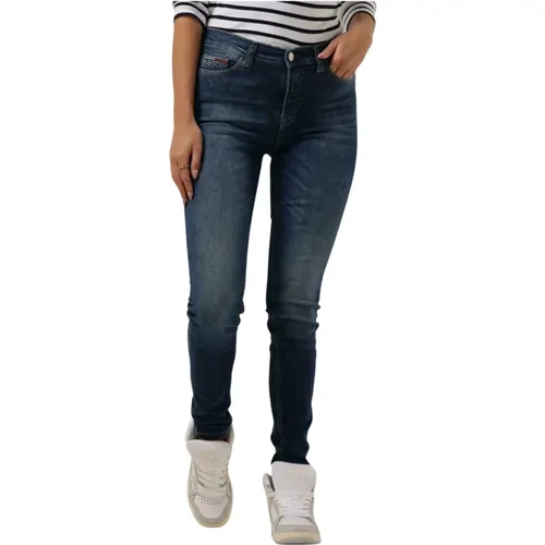 Skinny Jeans Nora Mr Sky Blau , Damen, Größe: W26 - Tommy Jeans - Modalova